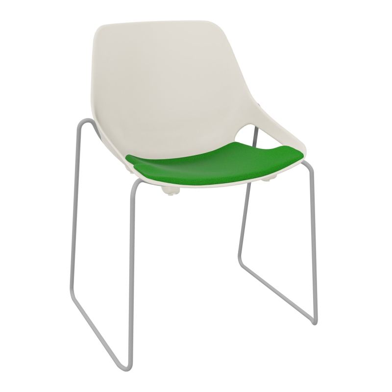 CHAISE ROSALIE PIÉT. TRAINEAU + PLACET A1 - PIED SQ - ASSISE PS
