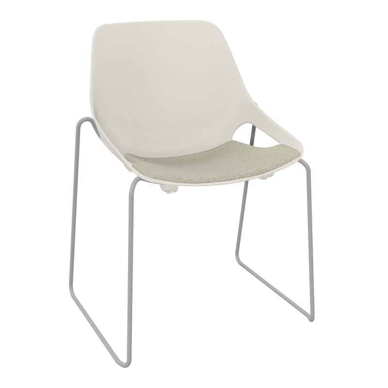 CHAISE ROSALIE PIÉT. TRAINEAU + PLACET A2 - PIED SQ - ASSISE PS
