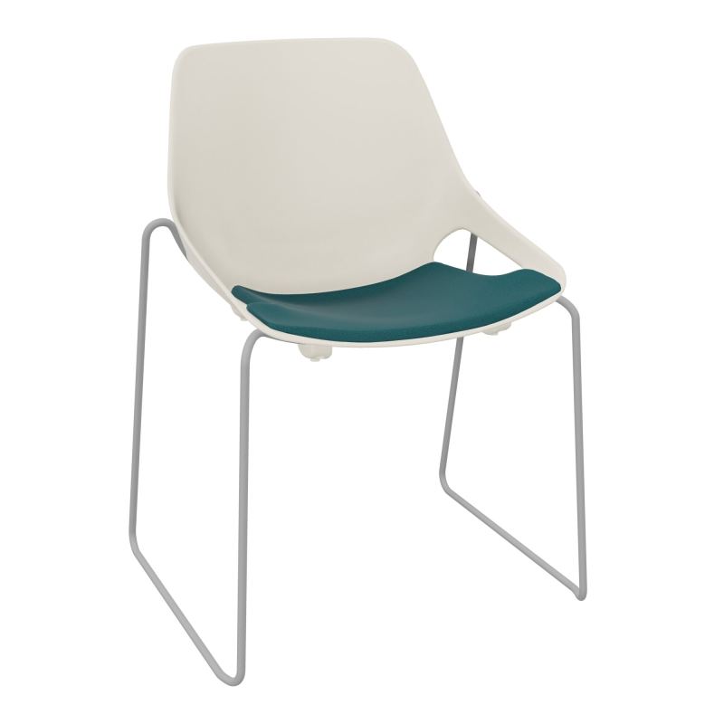 CHAISE ROSALIE PIÉT. TRAINEAU + PLACET A4 - PIED SQ - ASSISE PS