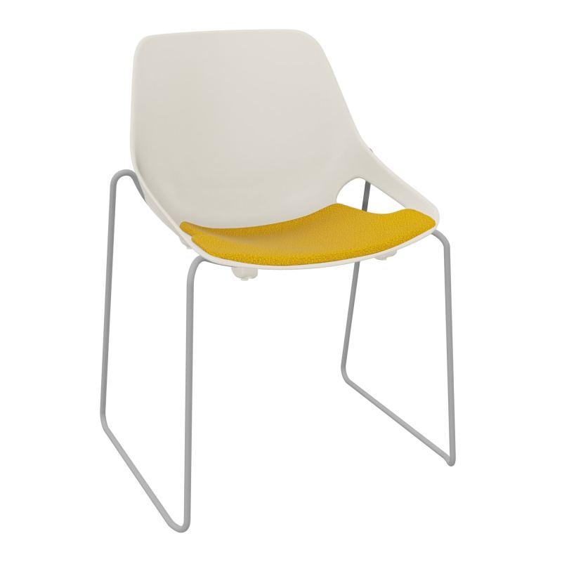 CHAISE ROSALIE PIÉT. TRAINEAU + PLACET A5 - PIED SQ - ASSISE PS