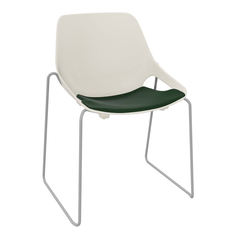 CHAISE ROSALIE PIÉT. TRAINEAU + PLACET A9 - PIED SQ - ASSISE PS
