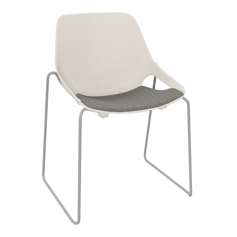 CHAISE ROSALIE PIÉT. TRAINEAU + PLACET B1 - PIED SQ - ASSISE PS