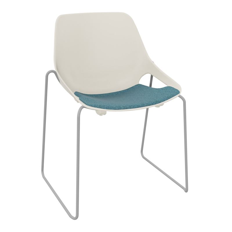 CHAISE ROSALIE PIÉT. TRAINEAU + PLACET B4 - PIED SQ - ASSISE PS