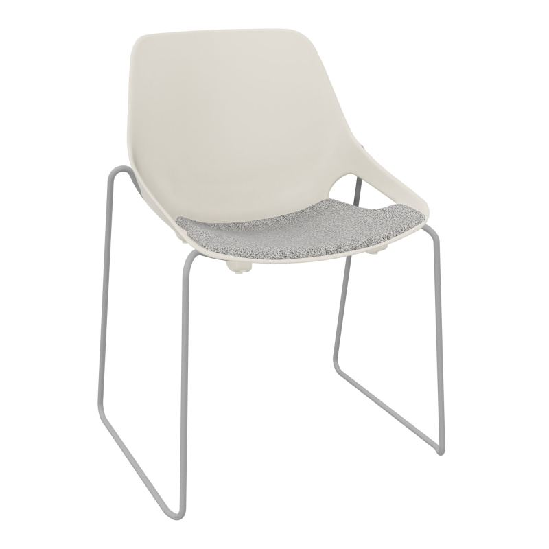 CHAISE ROSALIE PIÉT. TRAINEAU + PLACET B5 - PIED SQ - ASSISE PS