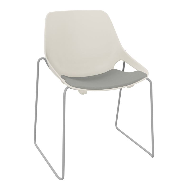 CHAISE ROSALIE PIÉT. TRAINEAU + PLACET PS - PIED SSQ - ASSISE CA