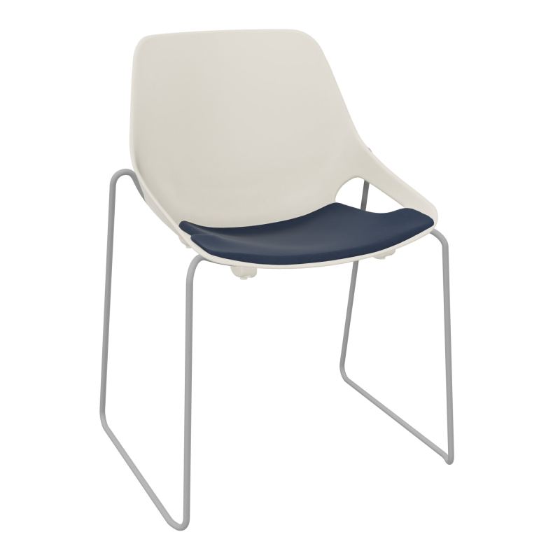 CHAISE ROSALIE PIÉT. TRAINEAU + PLACET PS - PIED SSQ - ASSISE CC