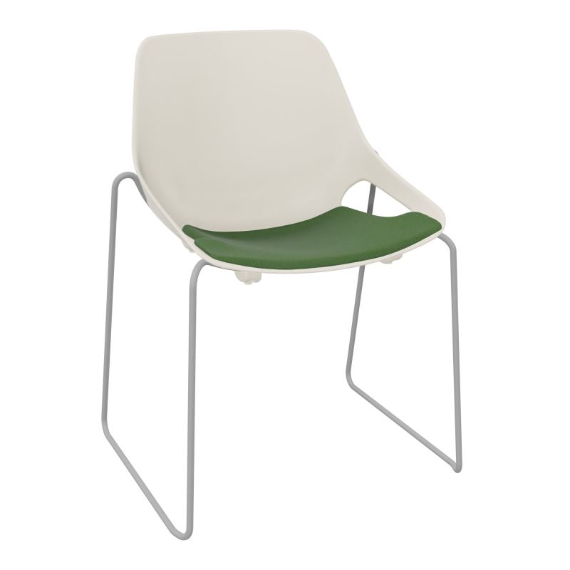 CHAISE ROSALIE PIÉT. TRAINEAU + PLACET PS - PIED SSQ - ASSISE CE