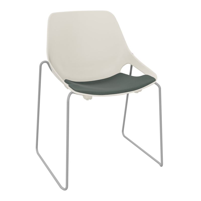 CHAISE ROSALIE PIÉT. TRAINEAU + PLACET PS - PIED SSQ - ASSISE CF