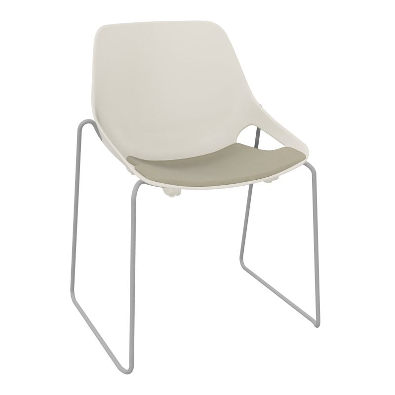 CHAISE ROSALIE PIÉT. TRAINEAU + PLACET PS - PIED SSQ - ASSISE CG