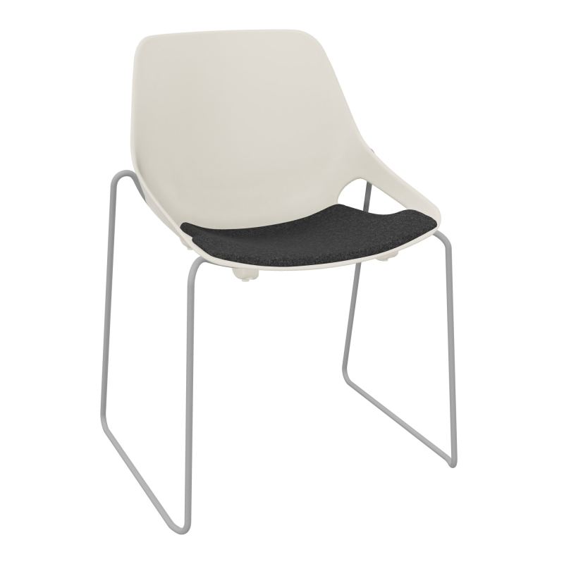 CHAISE ROSALIE PIÉT. TRAINEAU + PLACET PS - PIED SSQ - ASSISE DB