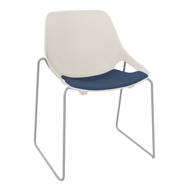 CHAISE ROSALIE PIÉT. TRAINEAU + PLACET PS - PIED SSQ - ASSISE DC