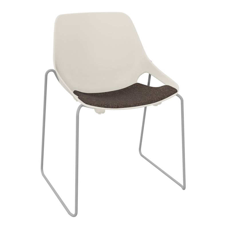 CHAISE ROSALIE PIÉT. TRAINEAU + PLACET PS - PIED SSQ - ASSISE DD