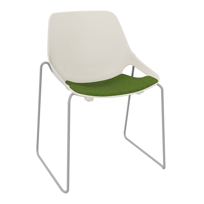 CHAISE ROSALIE PIÉT. TRAINEAU + PLACET PS - PIED SSQ - ASSISE DE