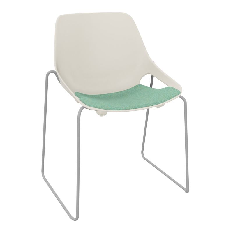 CHAISE ROSALIE PIÉT. TRAINEAU + PLACET PS - PIED SSQ - ASSISE DF