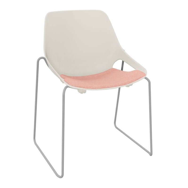 CHAISE ROSALIE PIÉT. TRAINEAU + PLACET PS - PIED SSQ - ASSISE DH