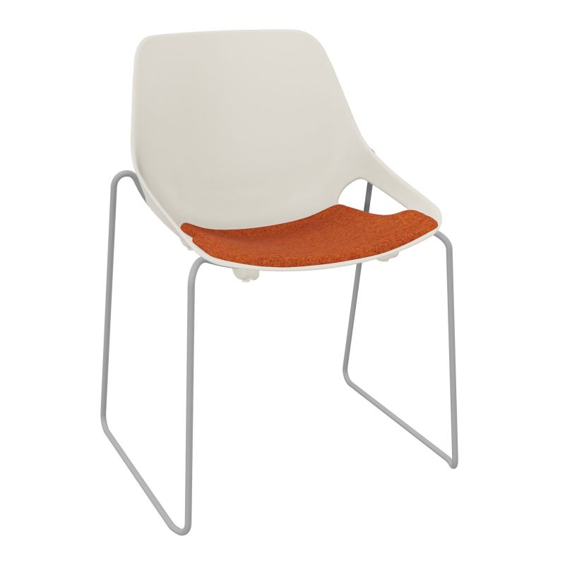 CHAISE ROSALIE PIÉT. TRAINEAU + PLACET PS - PIED SSQ - ASSISE DJ