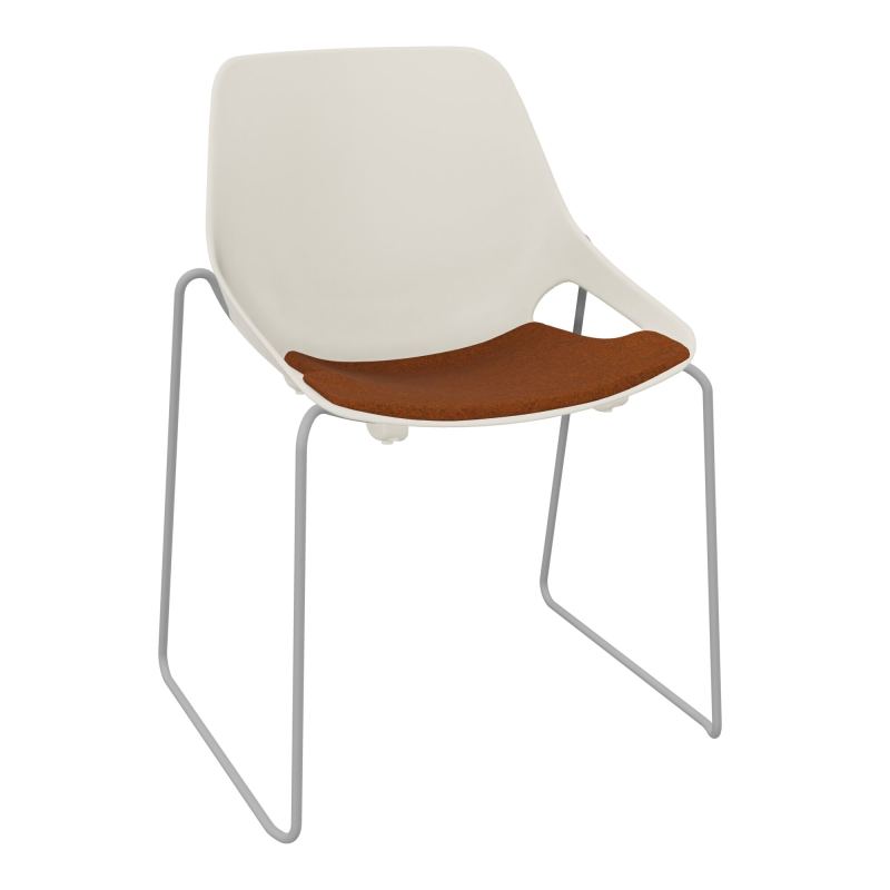 CHAISE ROSALIE PIÉT. TRAINEAU + PLACET PS - PIED SSQ - ASSISE DZ