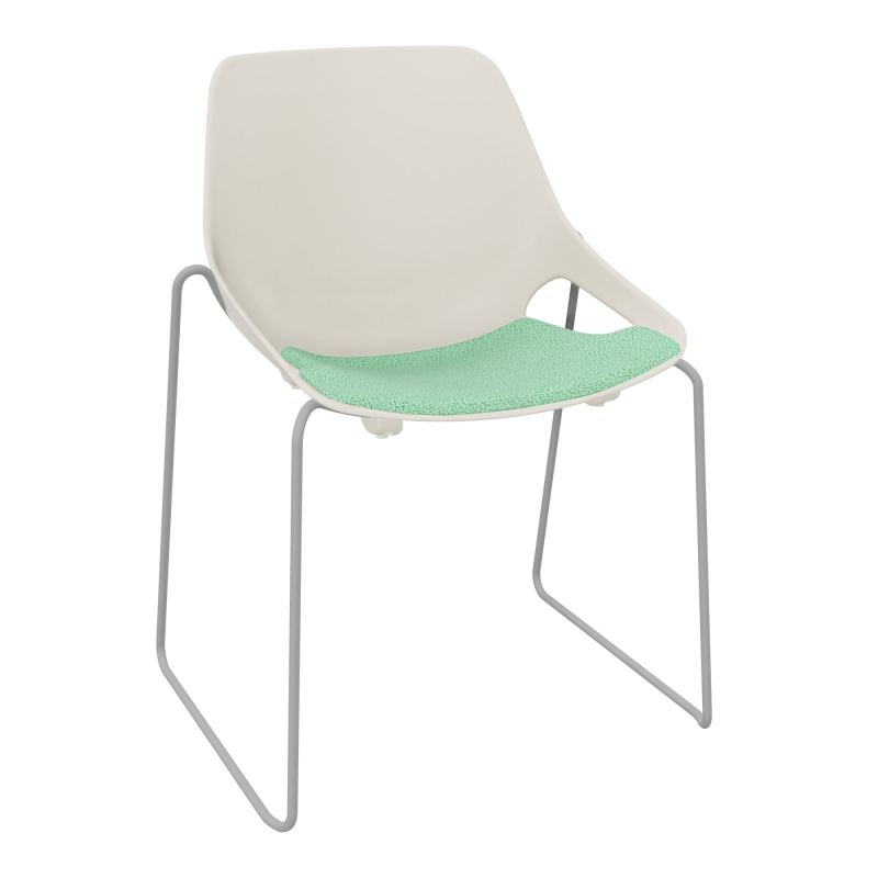 CHAISE ROSALIE PIÉT. TRAINEAU + PLACET PS - PIED SSQ - ASSISE E4