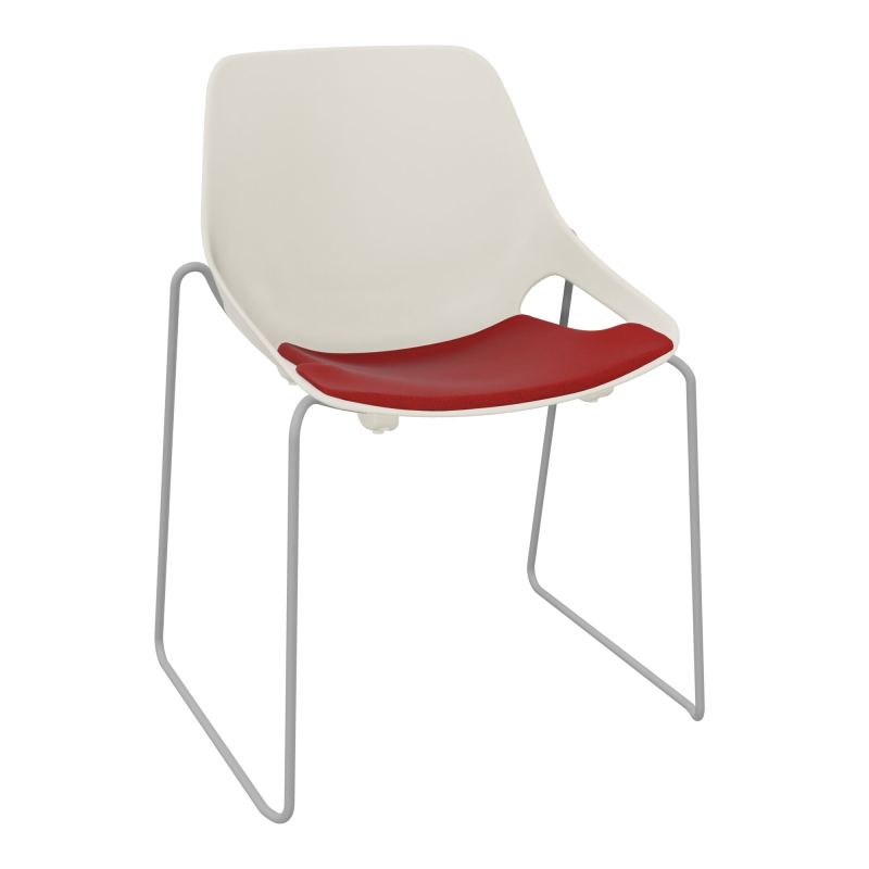 CHAISE ROSALIE PIÉT. TRAINEAU + PLACET PS - PIED SSQ - ASSISE E6