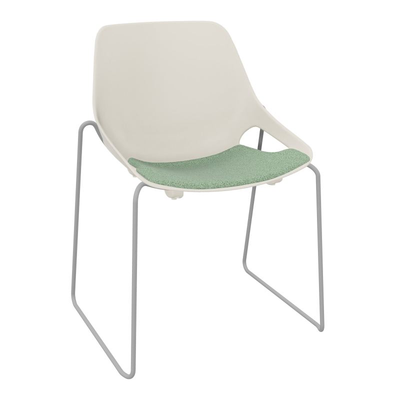 CHAISE ROSALIE PIÉT. TRAINEAU + PLACET PS - PIED SSQ - ASSISE E7
