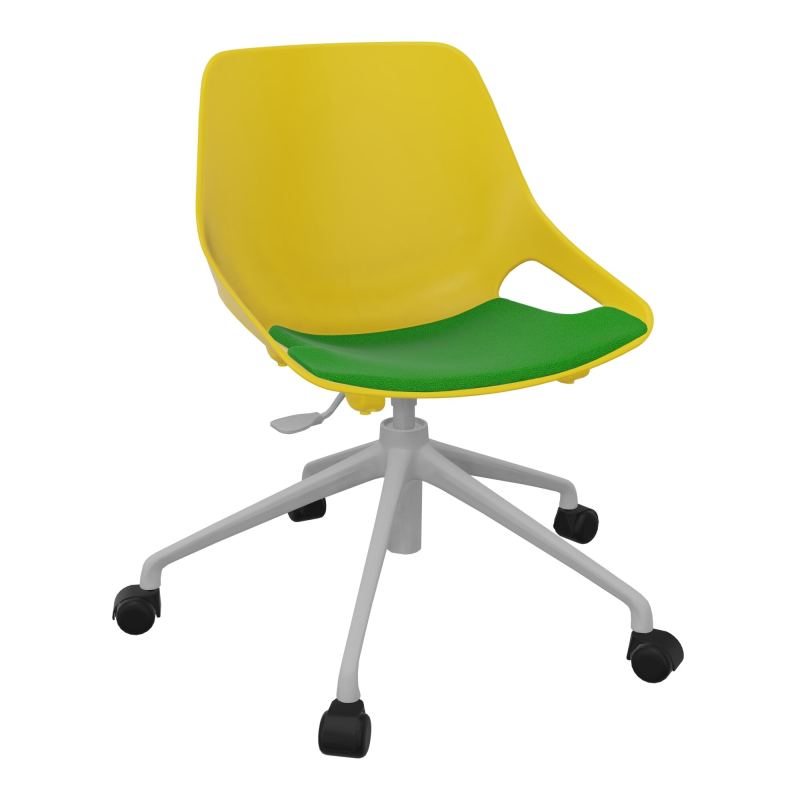 CHAISE ROSALIE PIÉT. ROULETTES + PLACET A1 - PIED SQ - ASSISE PJ