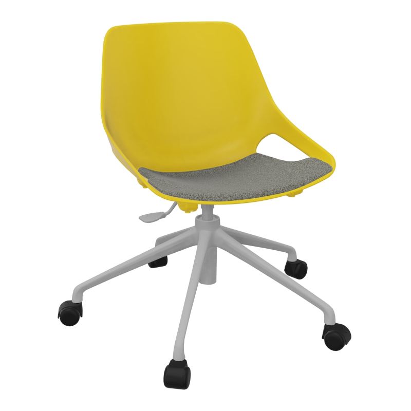 CHAISE ROSALIE PIÉT. ROULETTES + PLACET B1 - PIED SQ - ASSISE PJ