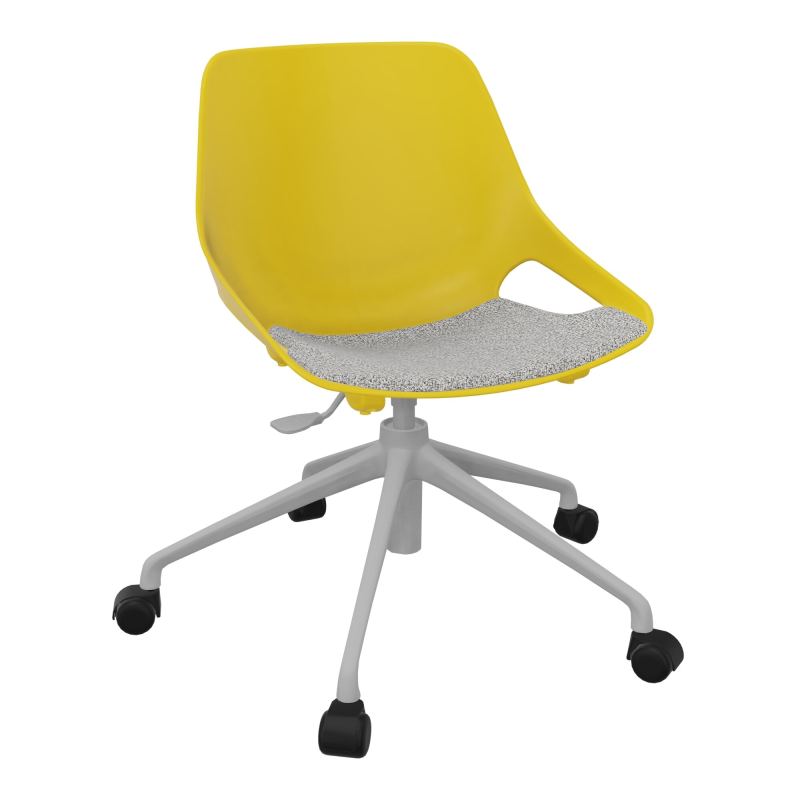 CHAISE ROSALIE PIÉT. ROULETTES + PLACET B5 - PIED SQ - ASSISE PJ
