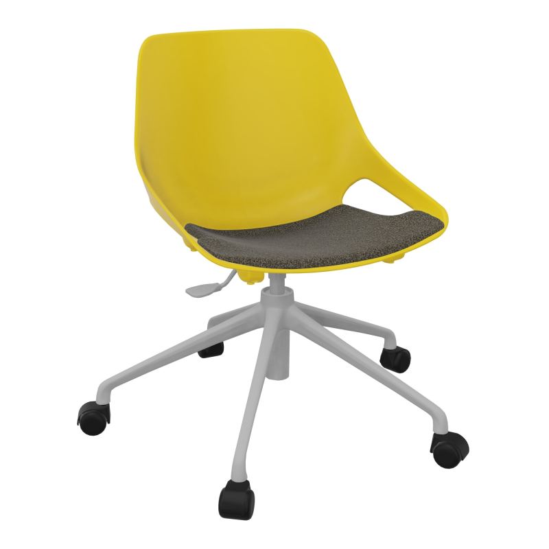 CHAISE ROSALIE PIÉT. ROULETTES + PLACET B7 - PIED SQ - ASSISE PJ