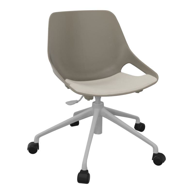CHAISE ROSALIE PIÉT. ROULETTES + PLACET PJ - PIED SQ - ASSISE BG