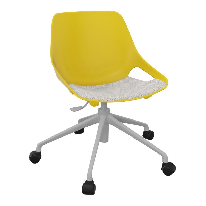CHAISE ROSALIE PIÉT. ROULETTES + PLACET PJ - PIED SQ - ASSISE BM