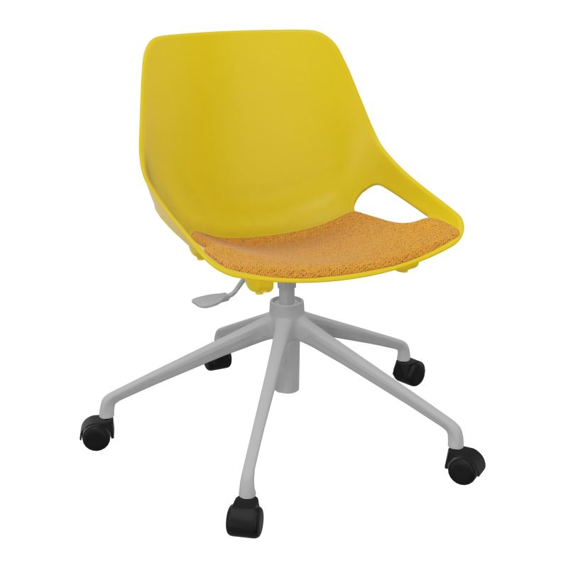 CHAISE ROSALIE PIÉT. ROULETTES + PLACET PJ - PIED SQ - ASSISE BO