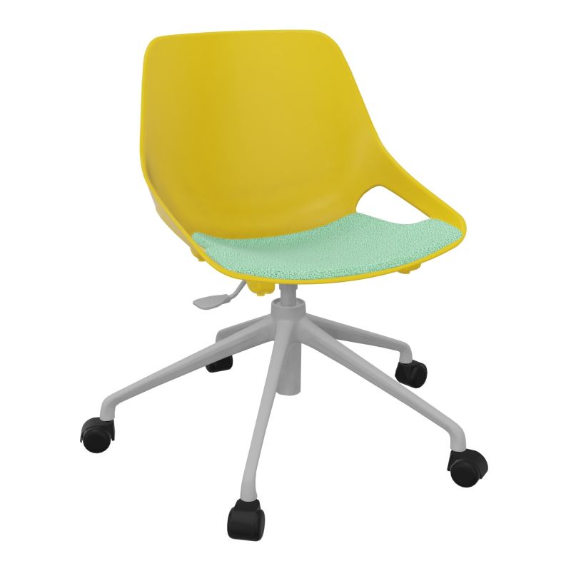 CHAISE ROSALIE PIÉT. ROULETTES + PLACET PJ - PIED SQ - ASSISE E4