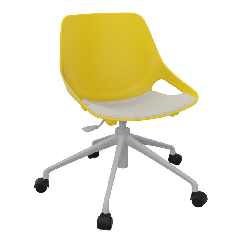 CHAISE ROSALIE PIÉT. ROULETTES + PLACET PJ - PIED SQ - ASSISE E5