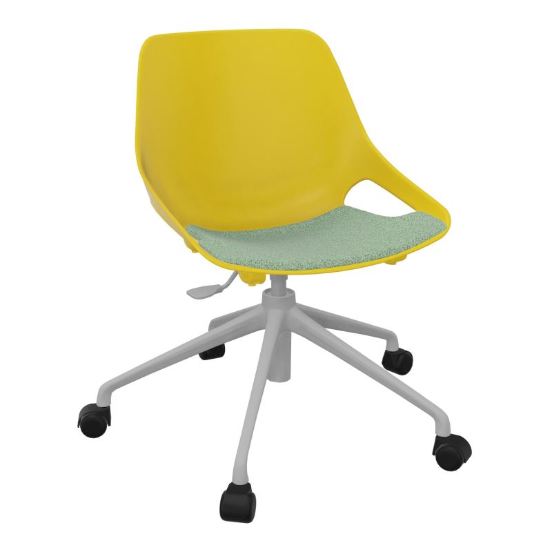 CHAISE ROSALIE PIÉT. ROULETTES + PLACET PJ - PIED SQ - ASSISE E7