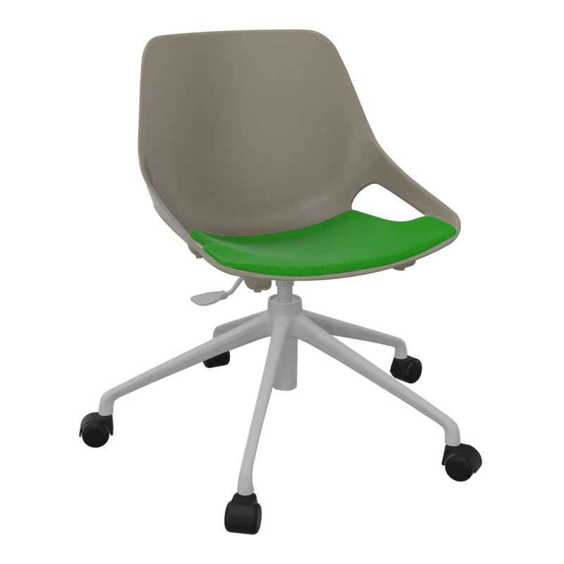CHAISE ROSALIE PIÉT. ROULETTES + PLACET A1 - PIED SQ - ASSISE PQ