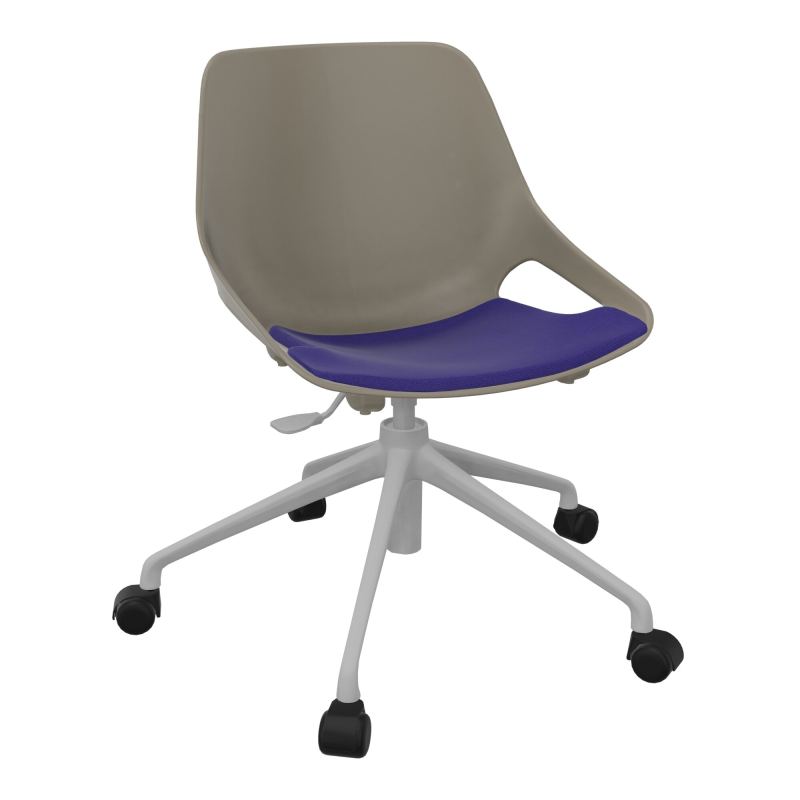 CHAISE ROSALIE PIÉT. ROULETTES + PLACET A3 - PIED SQ - ASSISE PQ