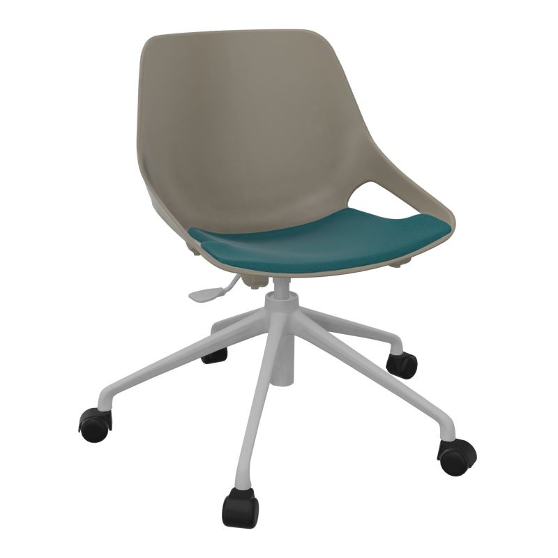 CHAISE ROSALIE PIÉT. ROULETTES + PLACET A4 - PIED SQ - ASSISE PQ