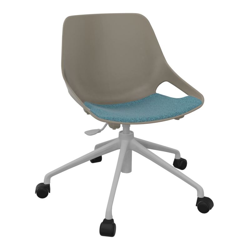 CHAISE ROSALIE PIÉT. ROULETTES + PLACET B4 - PIED SQ - ASSISE PQ