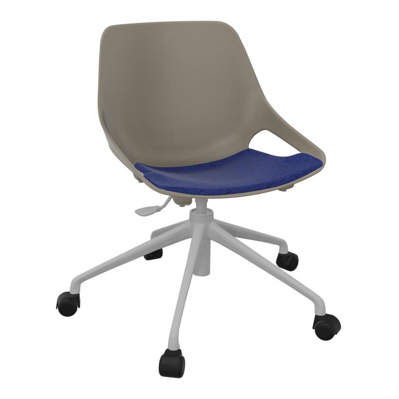 CHAISE ROSALIE PIÉT. ROULETTES + PLACET B6 - PIED SQ - ASSISE PQ