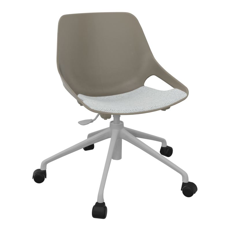CHAISE ROSALIE PIÉT. ROULETTES + PLACET PQ - PIED SQ - ASSISE BC