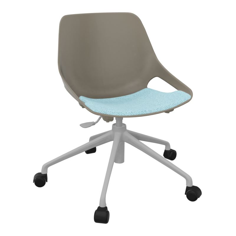 CHAISE ROSALIE PIÉT. ROULETTES + PLACET PQ - PIED SQ - ASSISE BF