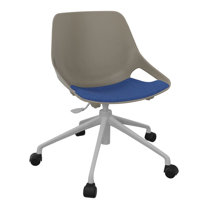 CHAISE ROSALIE PIÉT. ROULETTES + PLACET PQ - PIED SQ - ASSISE BH