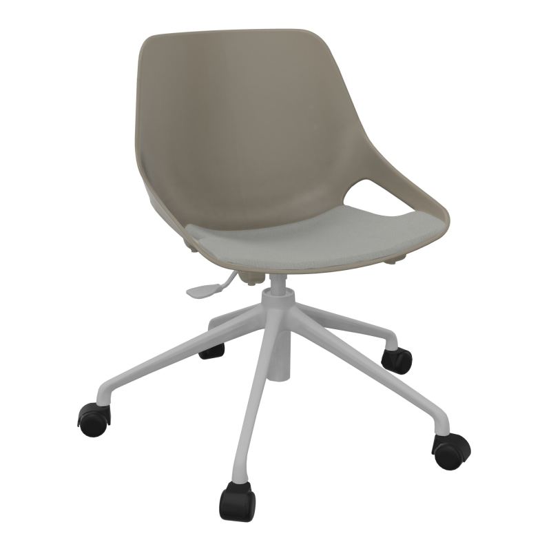 CHAISE ROSALIE PIÉT. ROULETTES + PLACET PQ - PIED SQ - ASSISE CA