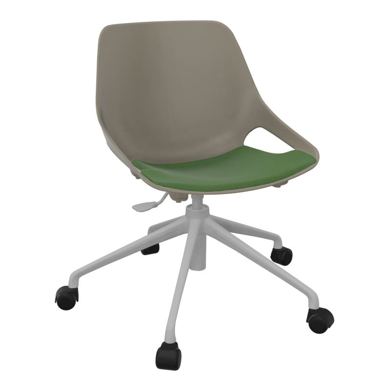 CHAISE ROSALIE PIÉT. ROULETTES + PLACET PQ - PIED SQ - ASSISE CE