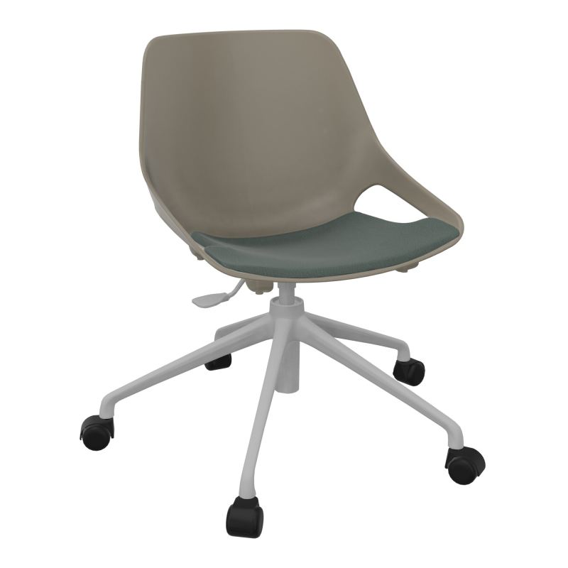 CHAISE ROSALIE PIÉT. ROULETTES + PLACET PQ - PIED SQ - ASSISE CF