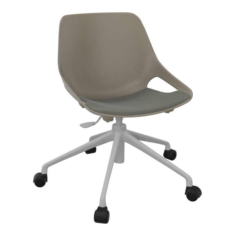 CHAISE ROSALIE PIÉT. ROULETTES + PLACET PQ - PIED SQ - ASSISE CH