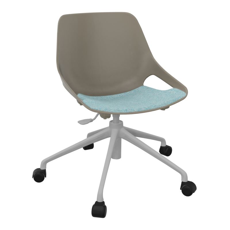 CHAISE ROSALIE PIÉT. ROULETTES + PLACET PQ - PIED SQ - ASSISE CJ