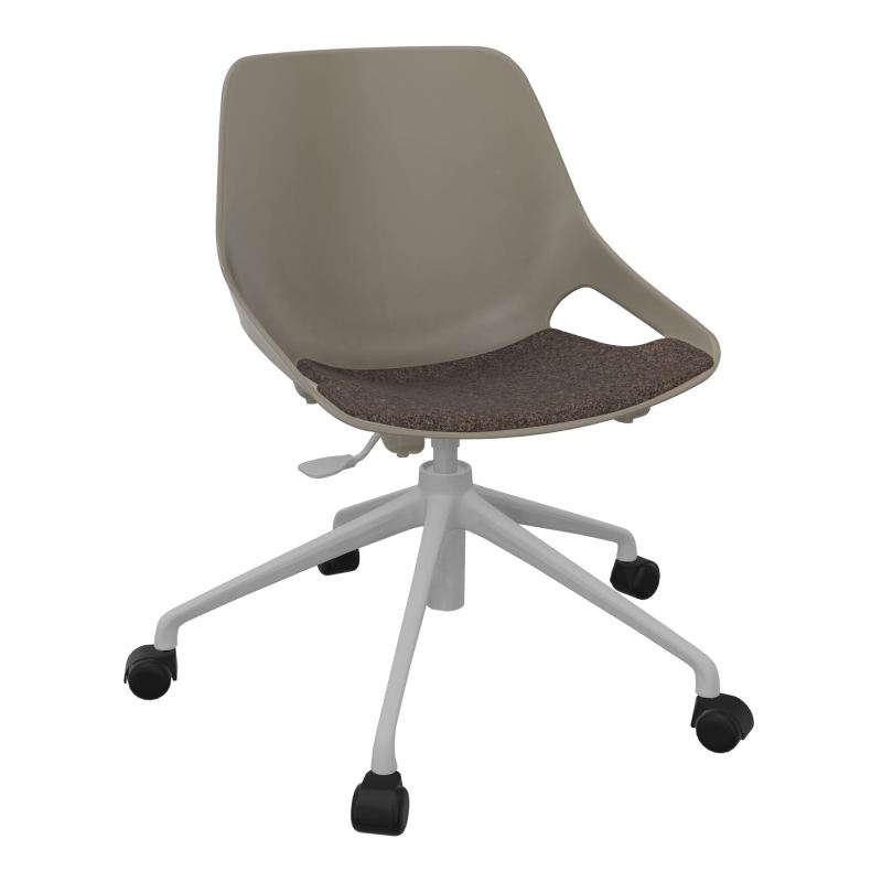 CHAISE ROSALIE PIÉT. ROULETTES + PLACET PQ - PIED SQ - ASSISE DD