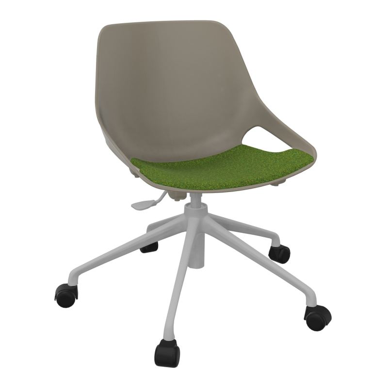 CHAISE ROSALIE PIÉT. ROULETTES + PLACET PQ - PIED SQ - ASSISE DE