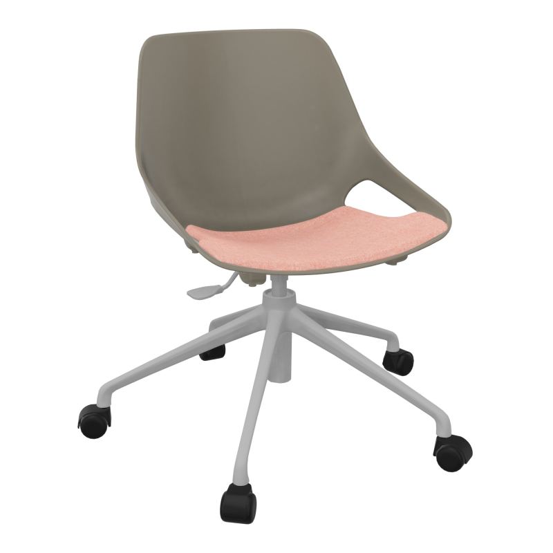 CHAISE ROSALIE PIÉT. ROULETTES + PLACET PQ - PIED SQ - ASSISE DH